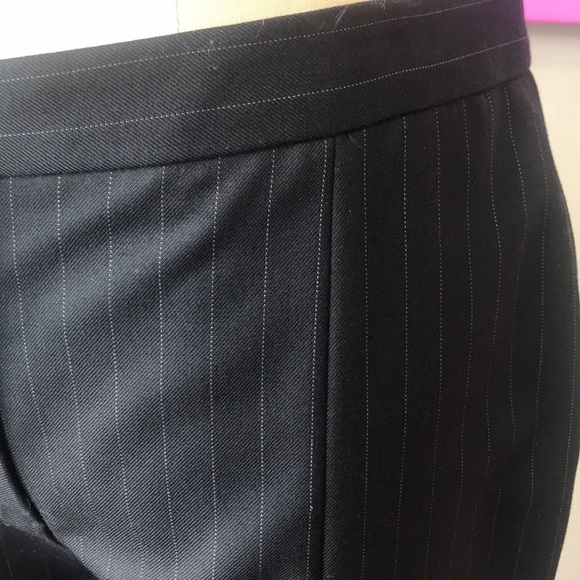 Moschino Gray Pin Striped Knee Length Pants - Picture 7 of 8